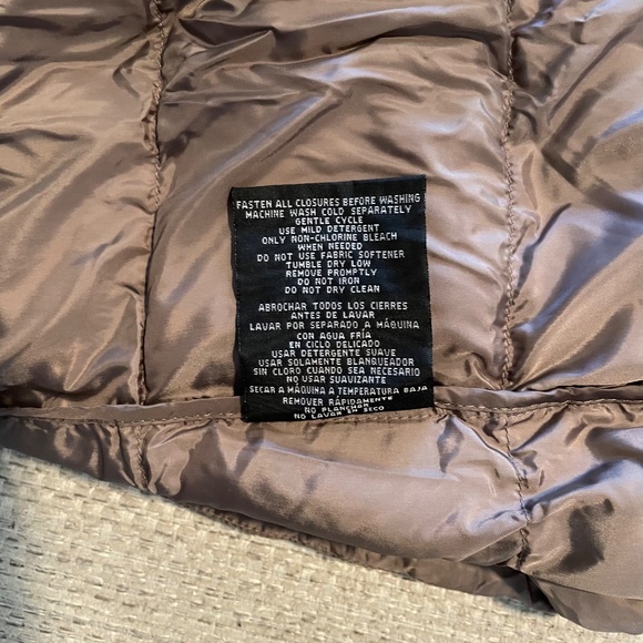 Women's 32 Degrees Hooded Lightweight Bomber Jacket Beige Size L New with Tags - Picture 5 of 8